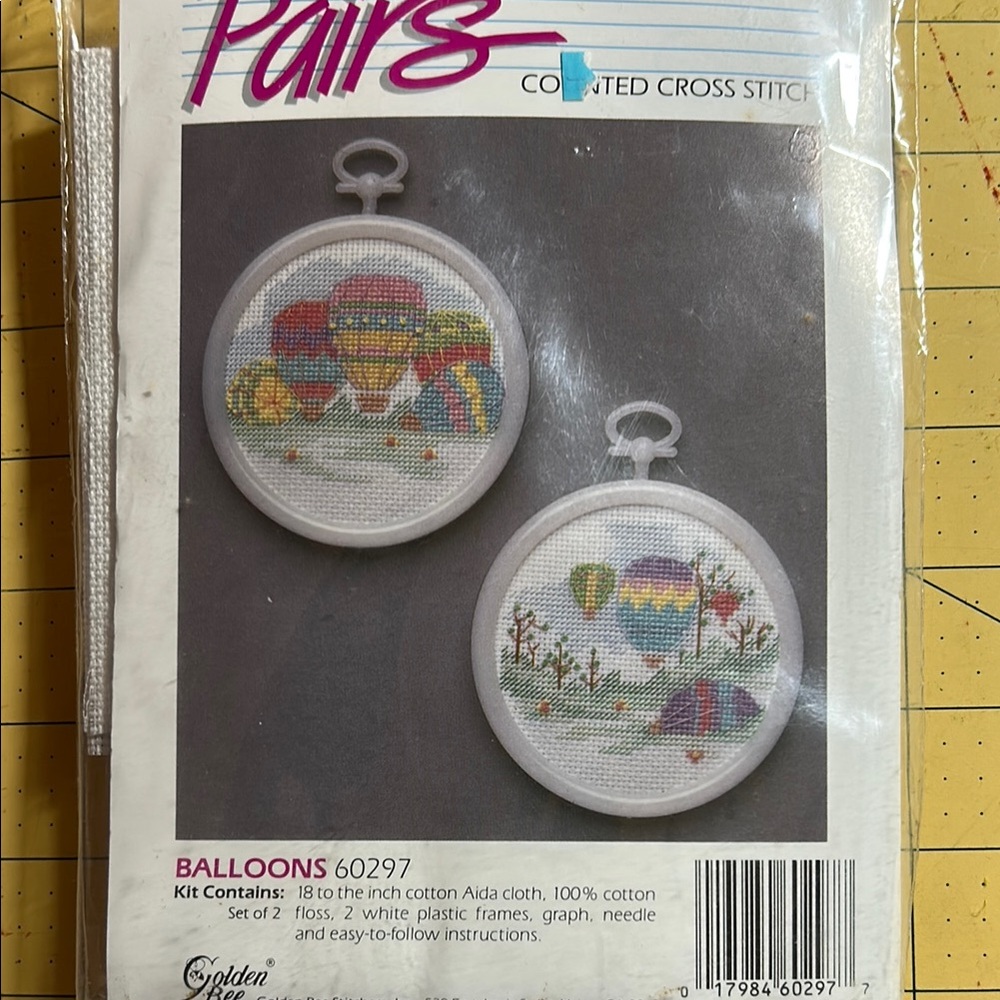 Golden Bee Counted Cross Stitch Kit - Balloons
